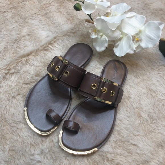 michael kors toe loop sandals